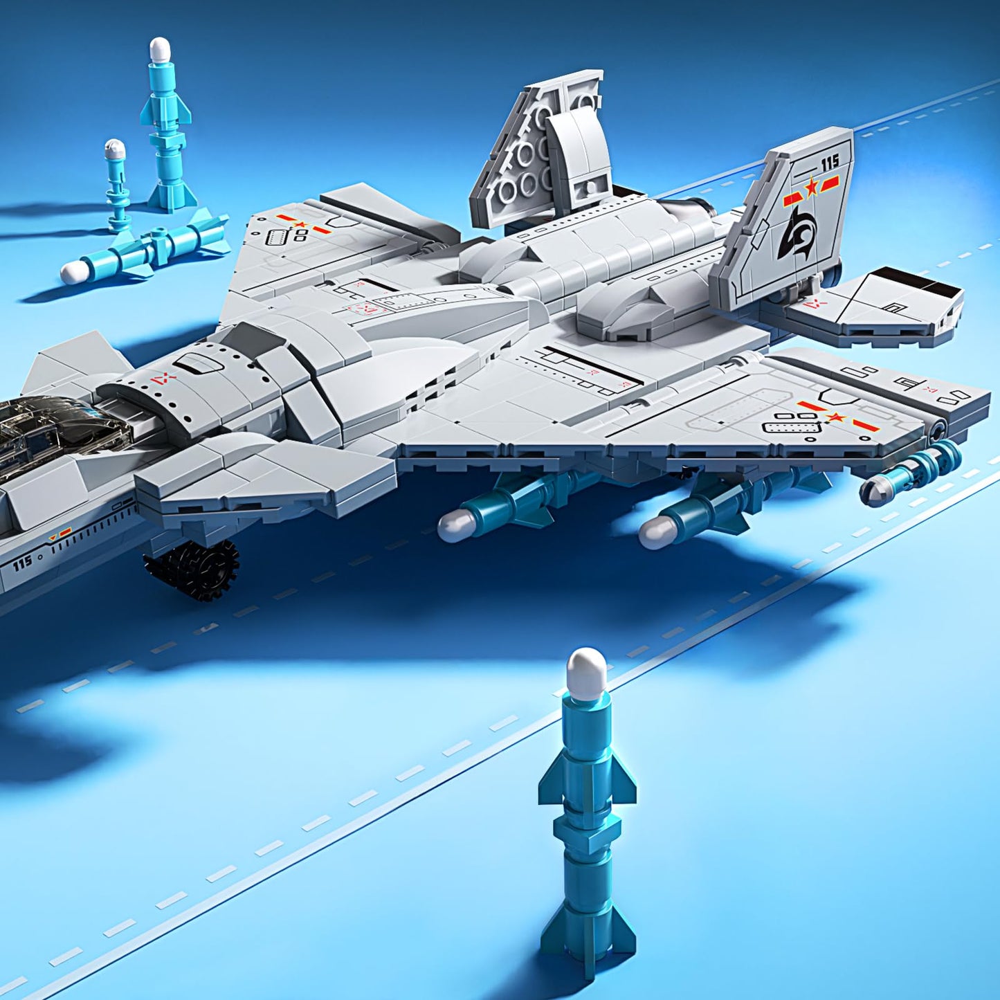 Xingya Youpin J-15 Fighter Jet Building Kit – 577PCS STEM Aircraft Model