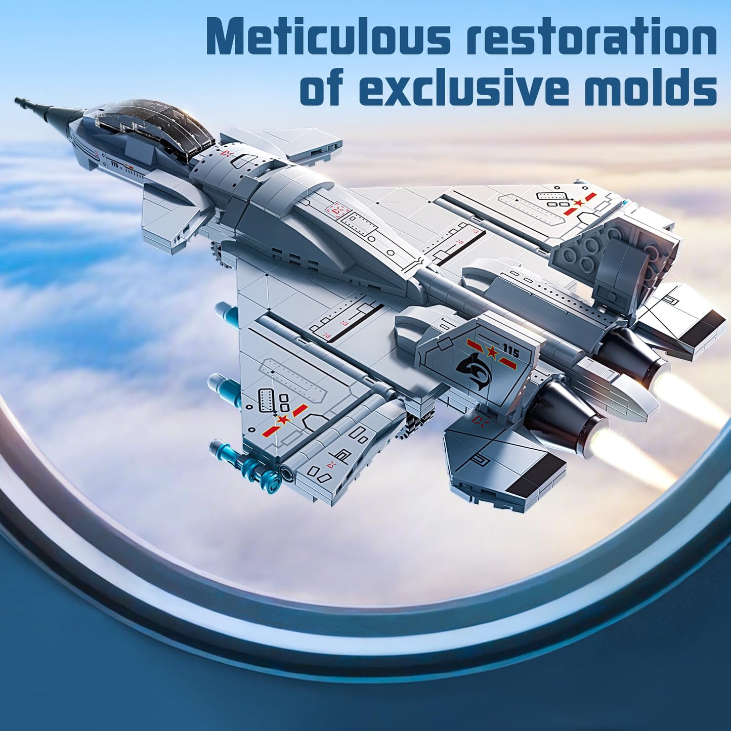 Xingya Youpin J-15 Fighter Jet Building Kit – 577PCS STEM Aircraft Model