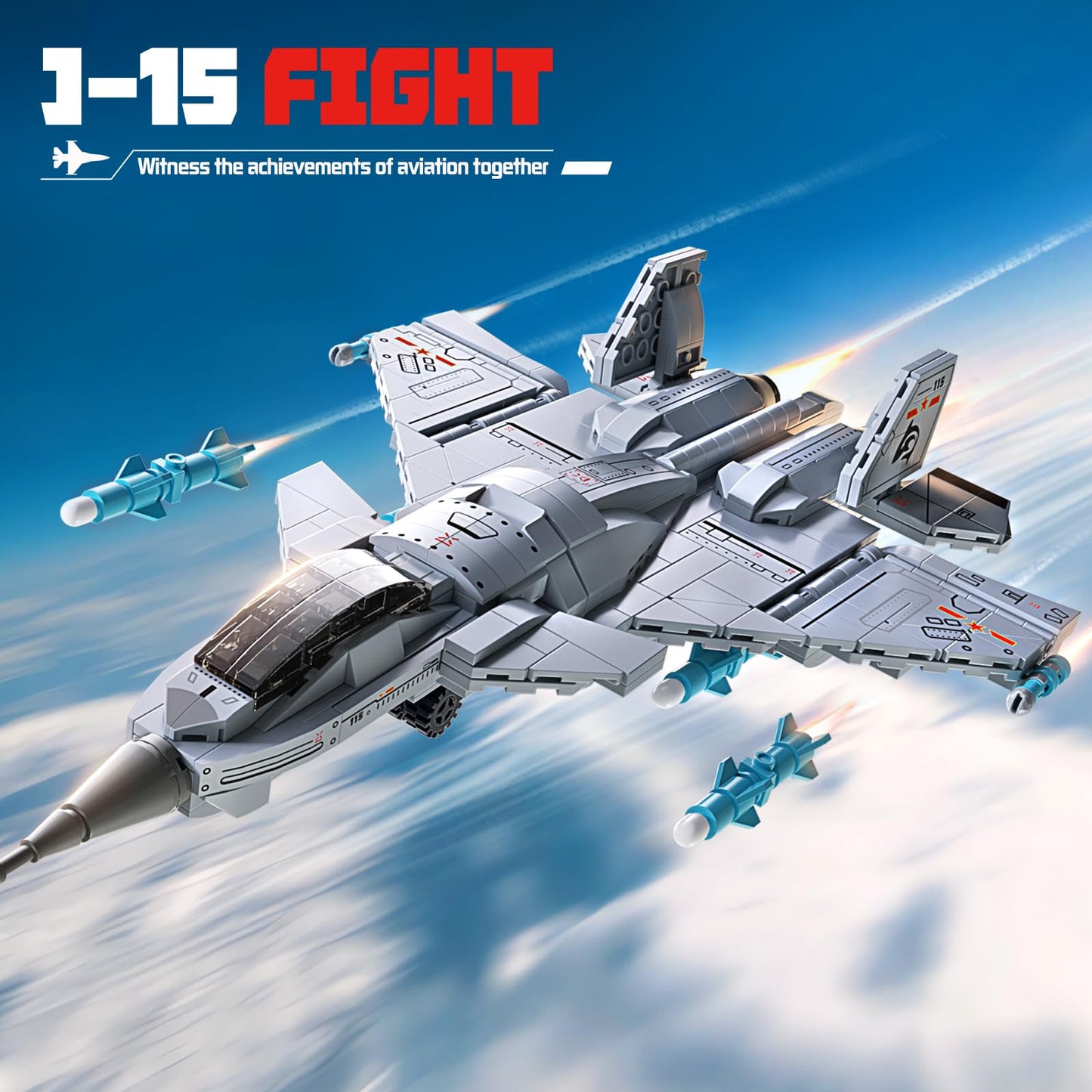 Xingya Youpin J-15 Fighter Jet Building Kit – 577PCS STEM Aircraft Model