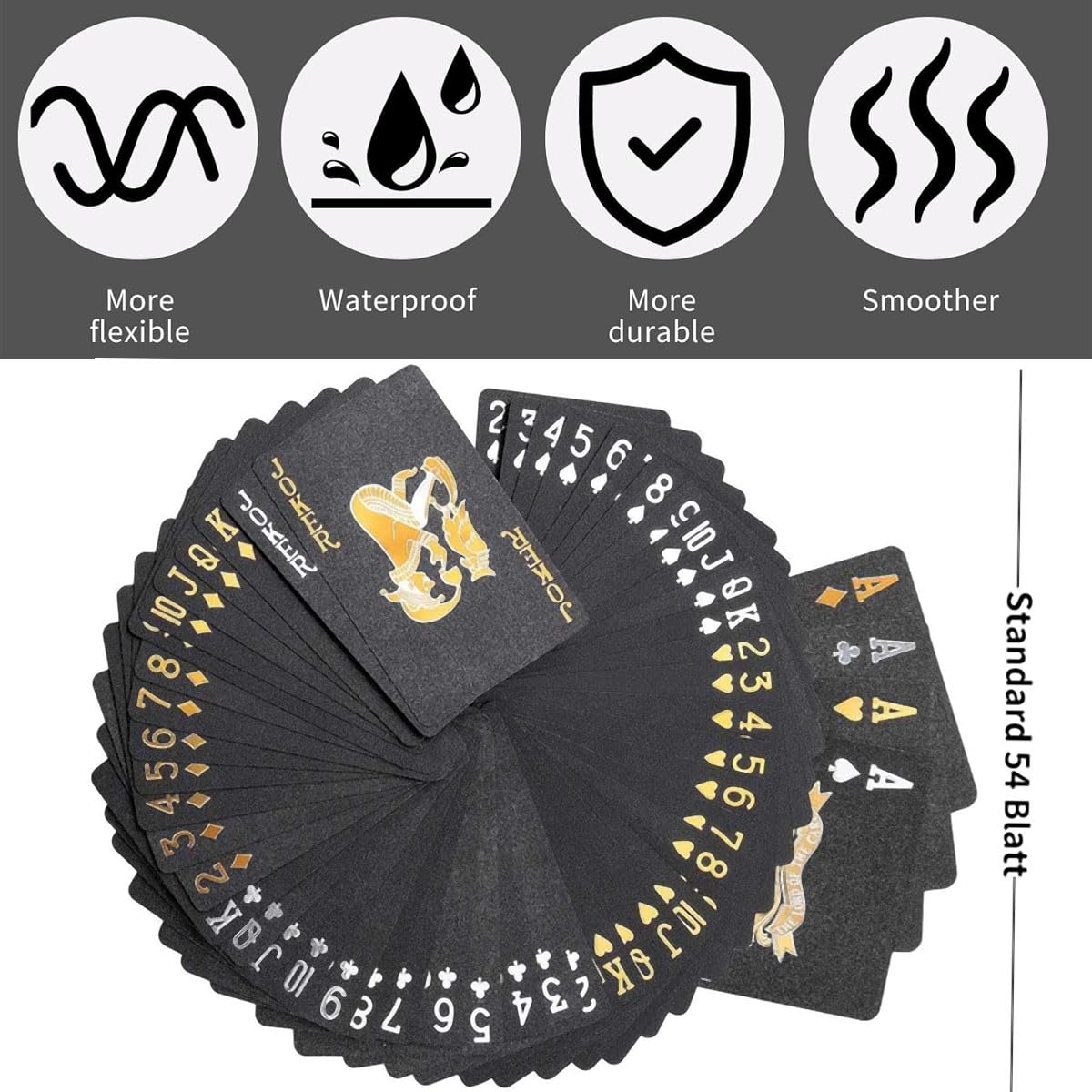 XINGZHE Waterproof Plastic Playing Cards – Durable Outdoor Deck for Pool, Beach & Travel