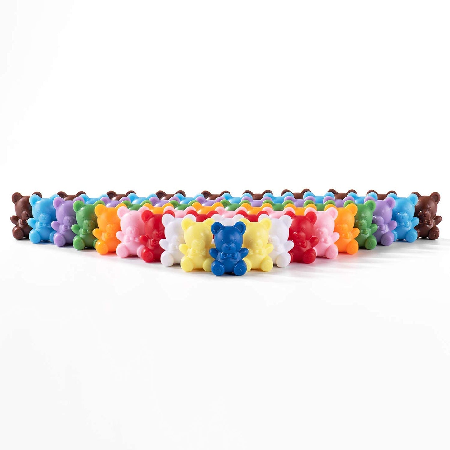 XINHUIDALSQ Rainbow Counting Bears – 60 Colorful Bear Counters for Toddlers | Early Math Manipulatives