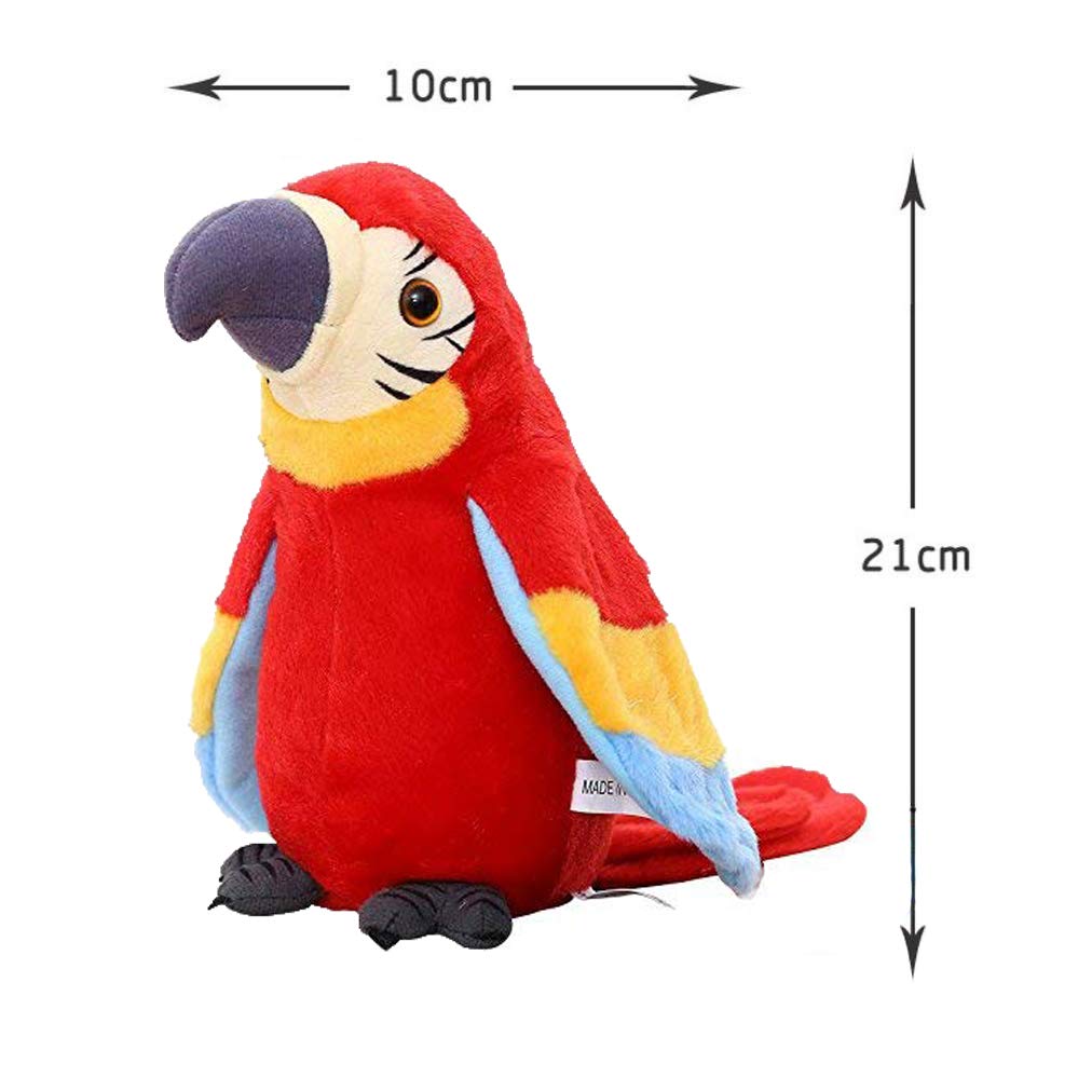 Xinrirong Talking Parrot Toy – Repeats Your Words, Fun Learning Plush
