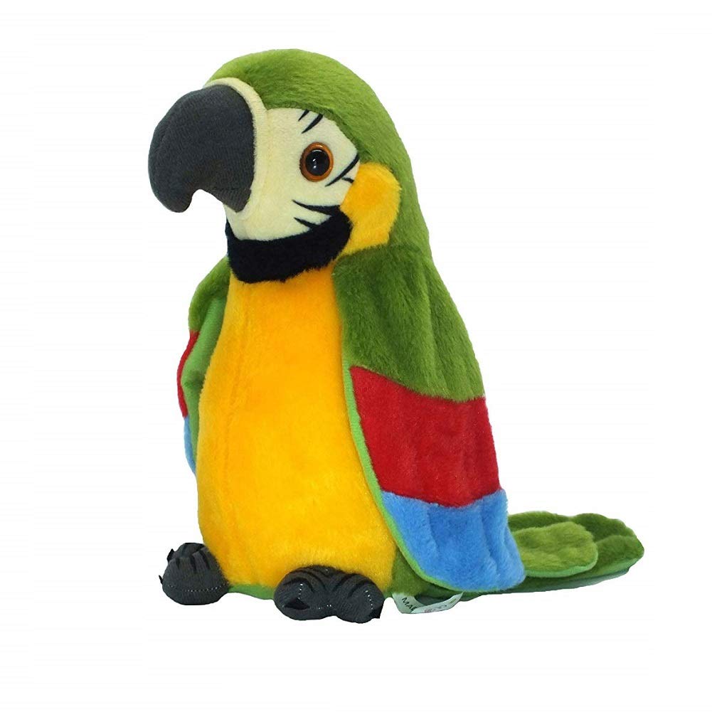 Xinrirong Talking Parrot Toy – Voice-Activated Plush Repeater for Fun & Learning