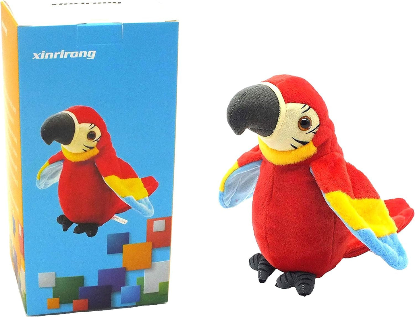 Xinrirong Talking Parrot Toy – Repeats Your Words, Fun Learning Plush