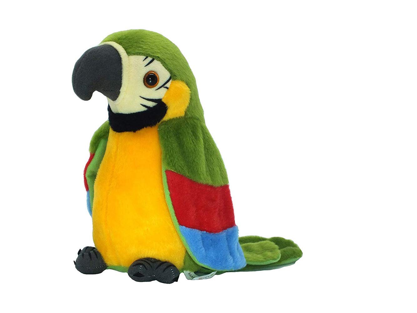 Xinrirong Talking Parrot Toy – Voice-Activated Plush Repeater for Fun & Learning