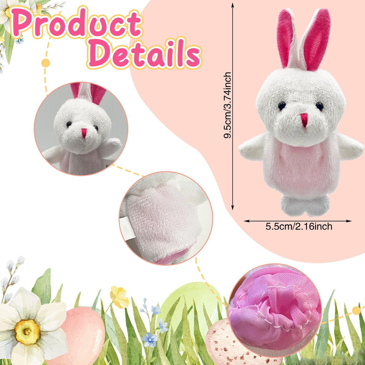 XIPEGPA 24-Piece Finger Puppets Set – Soft, Fluffy Storytelling Puppets for Kids