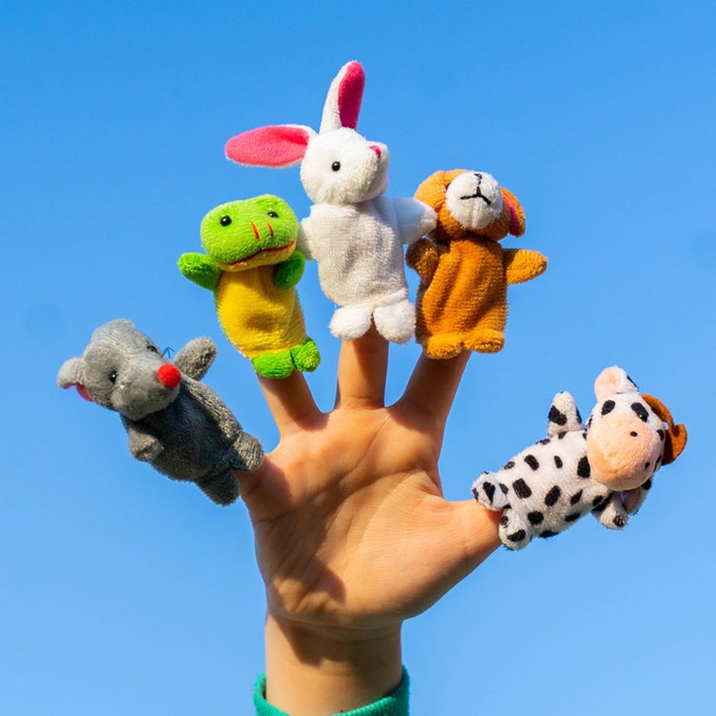 XIPEGPA 12-Piece Finger Puppets Set for Storytelling, Playtime, and Teaching