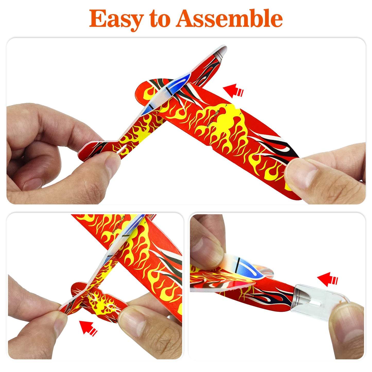 XIPEGPA 60 Pcs Glider Planes – Colorful Paper Airplane Toys for Parties & Prizes
