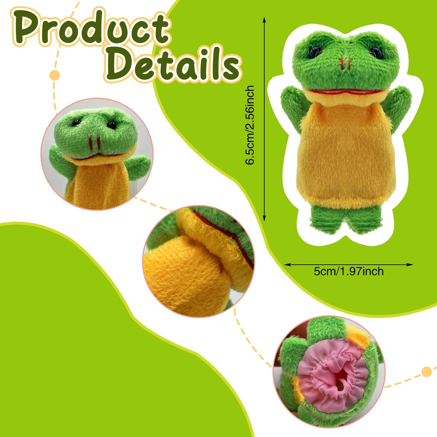 XIPEGPA 12-Piece Finger Puppets Set for Storytelling, Playtime, and Teaching