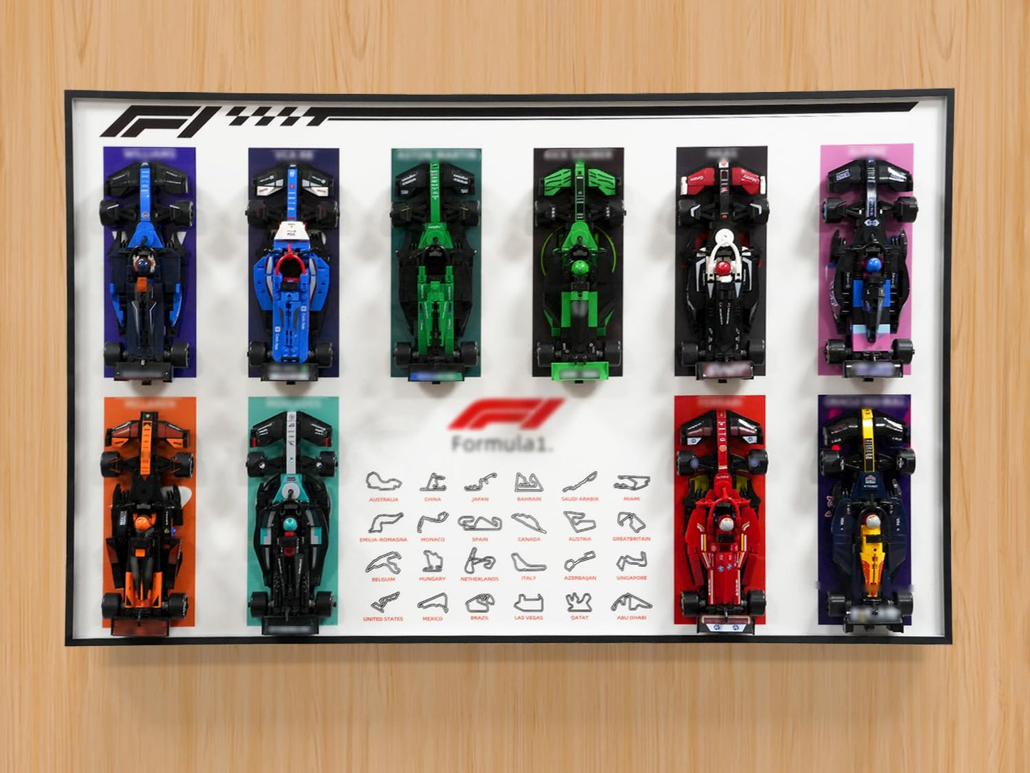 XIU F1 Wallboard Mount for LEGO Speed Champions F1 – Wall Display (No Car Included)