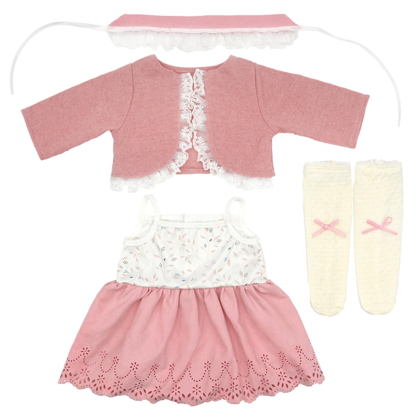 XIVEENS Reborn Doll Clothes – 3-Pack Outfit Set for 20-22 Inch Dolls (Coats, Headbands, Socks)