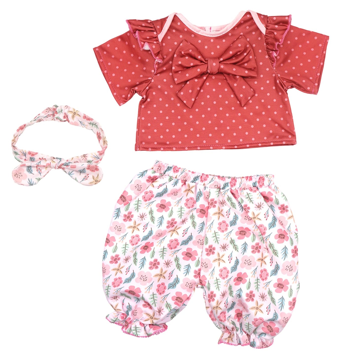 XIVEENS Reborn Doll Clothes – 3-Pack Outfit Set for 20-22 Inch Dolls (Coats, Headbands, Socks)