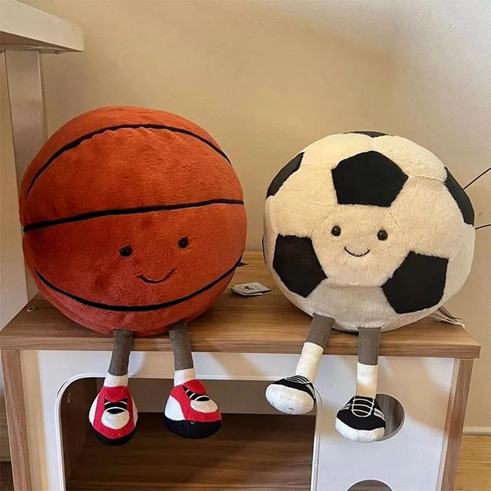 XIYUAN 13.7-Inch Football Plush Toy | Soft Soccer Ball Pillow for Kids, Gift & Decor