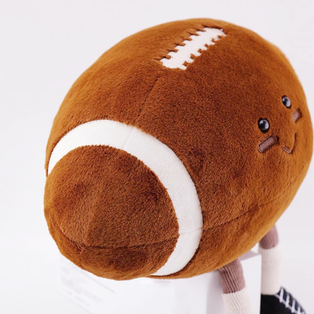 XIYUAN 13-Inch Rugby Plush Toy – Soft Football Plush Pillow for Kids