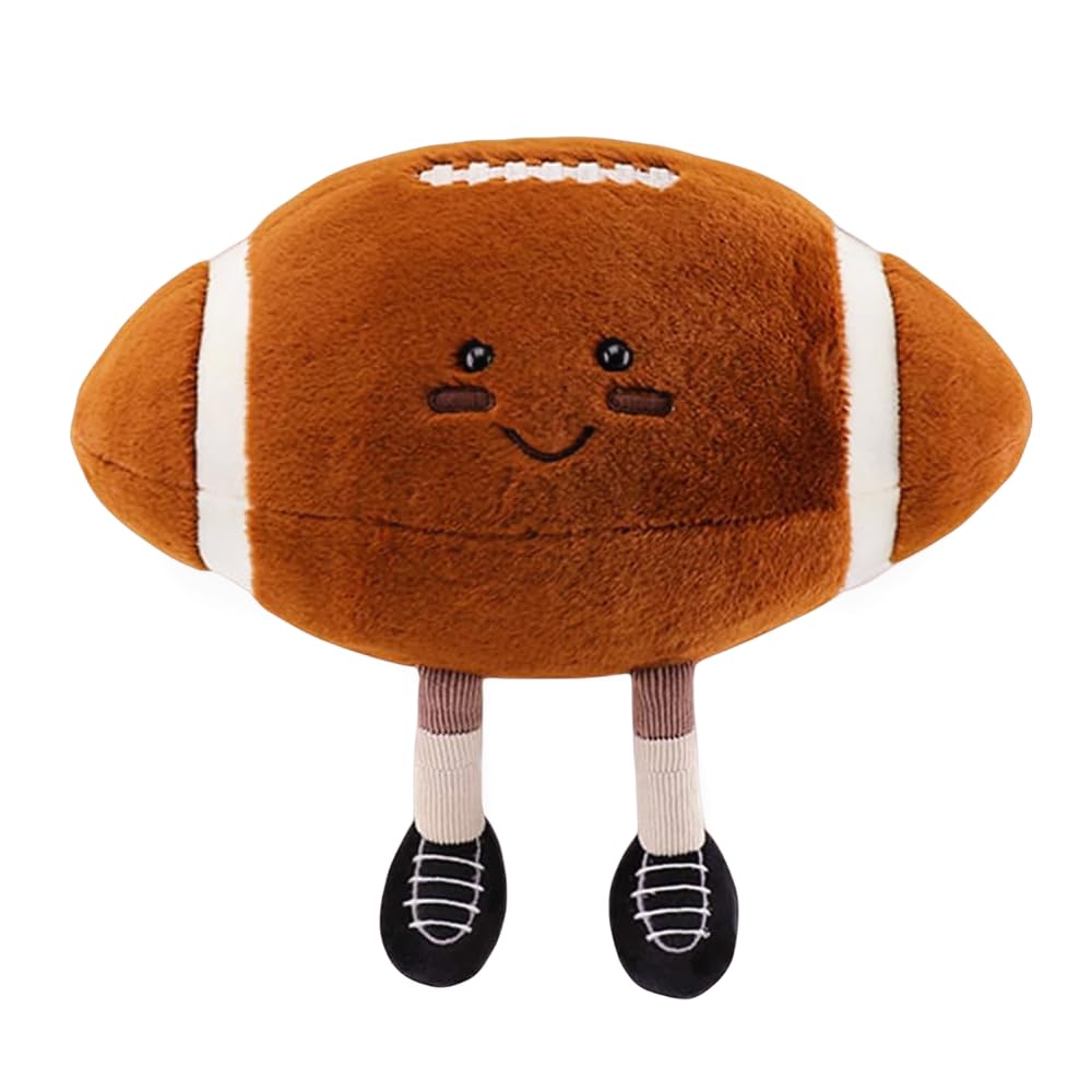 XIYUAN 13-Inch Rugby Plush Toy – Soft Football Plush Pillow for Kids