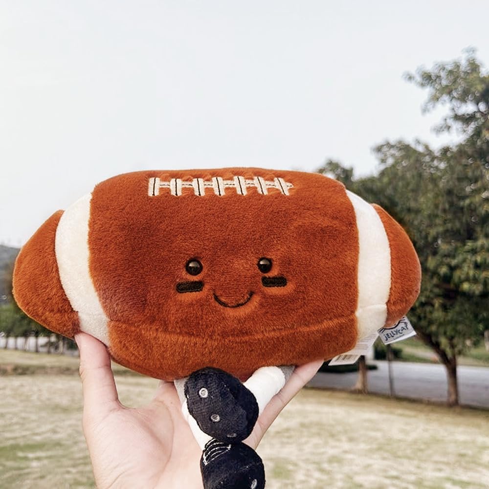 XIYUAN 13-Inch Rugby Plush Toy – Soft Football Plush Pillow for Kids