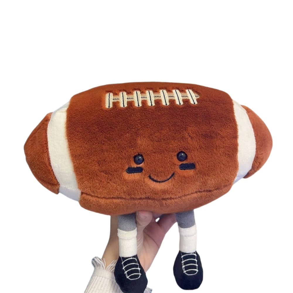 XIZHI 12-Inch Cute Football Plush Toy – Soft Ball Pillow for Kids, Gift & Room Decor