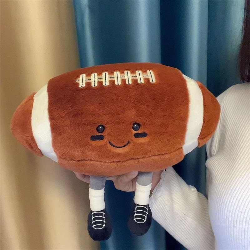 XIZHI 12-Inch Cute Football Plush Toy – Soft Ball Pillow for Kids, Gift & Room Decor