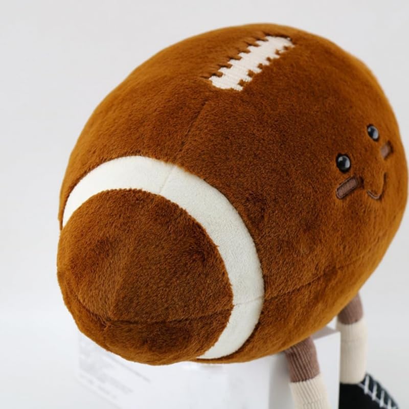 XIZHI 12-Inch Cute Football Plush Toy – Soft Ball Pillow for Kids, Gift & Room Decor