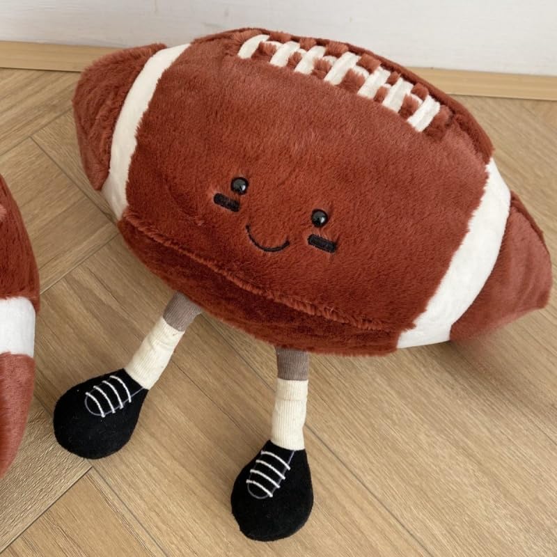 XIZHI 12-Inch Cute Football Plush Toy – Soft Ball Pillow for Kids, Gift & Room Decor