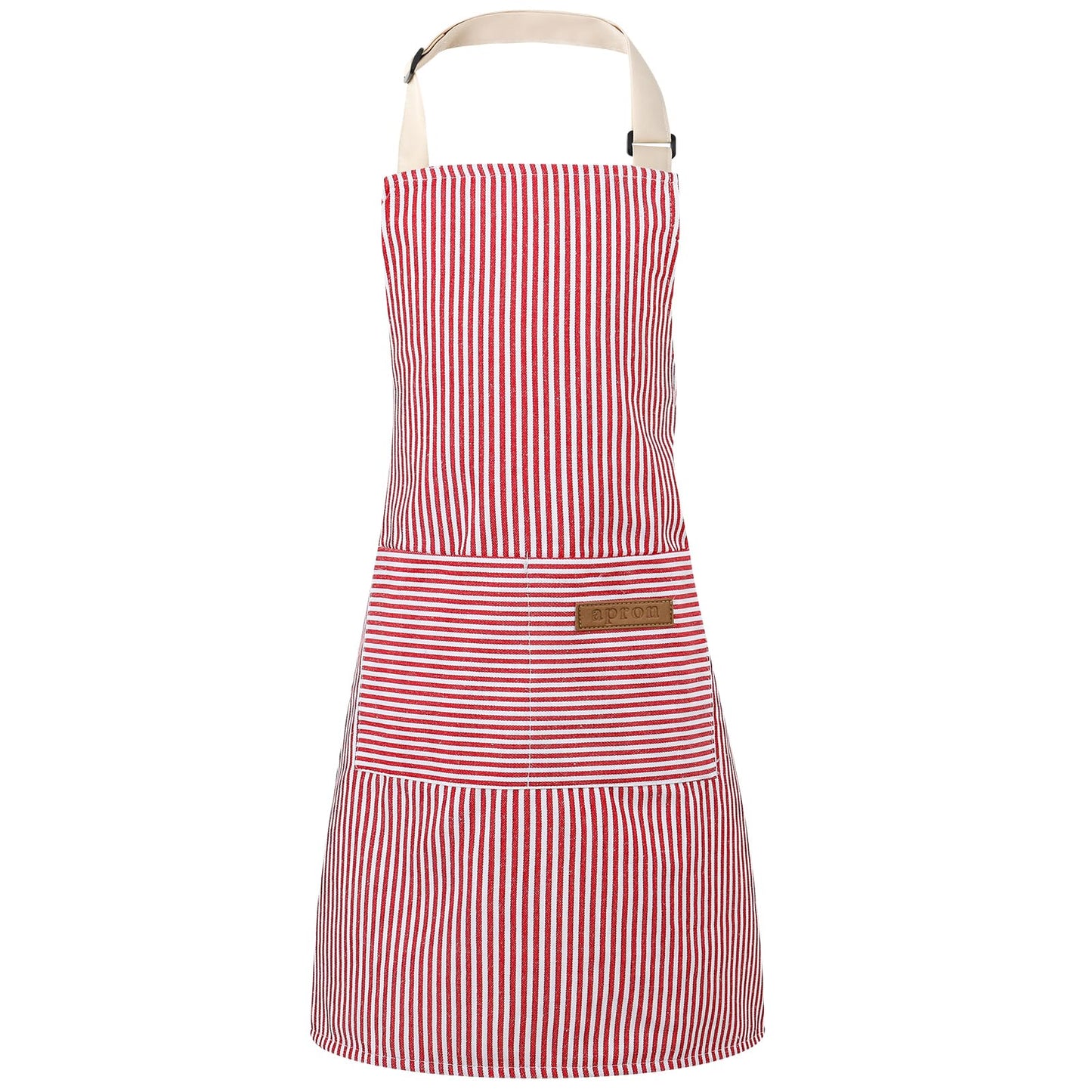 XLSXEXCL Stripes Kids Apron – Pink, 45x48 cm, 2 Pockets