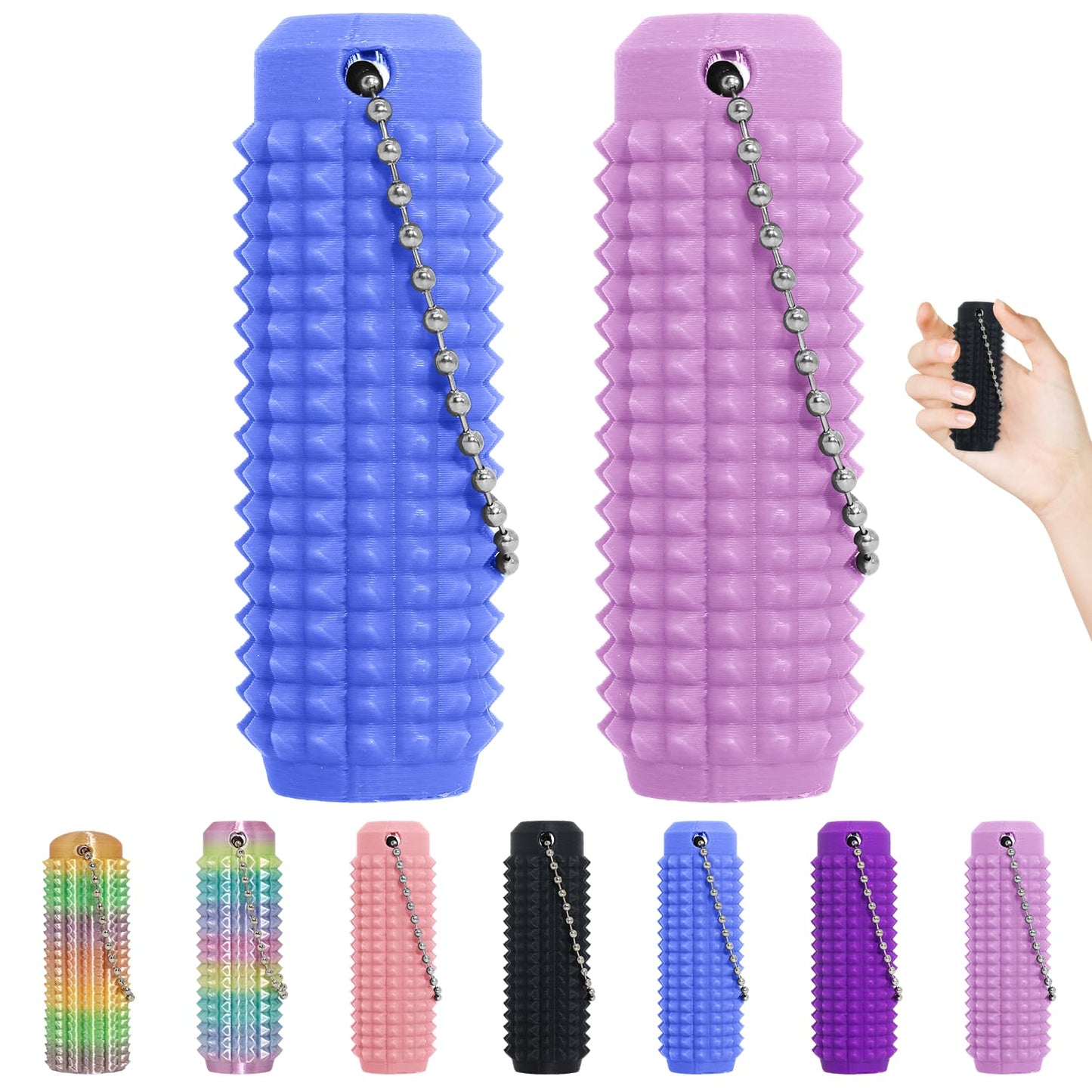 XNJAMG Little Ouchies Fidget Toys – Pain Stim Keychain (6-Pack)