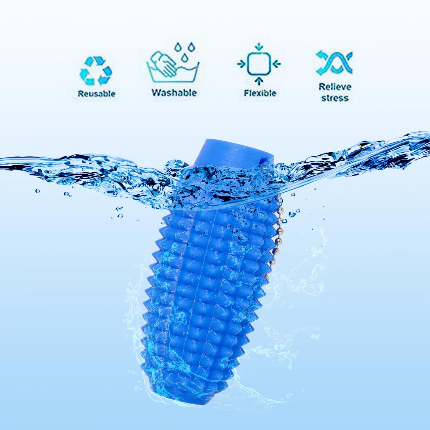XNJAMG Little Ouchies Fidget Toy – Spiky Roller Keychain for Stress Relief