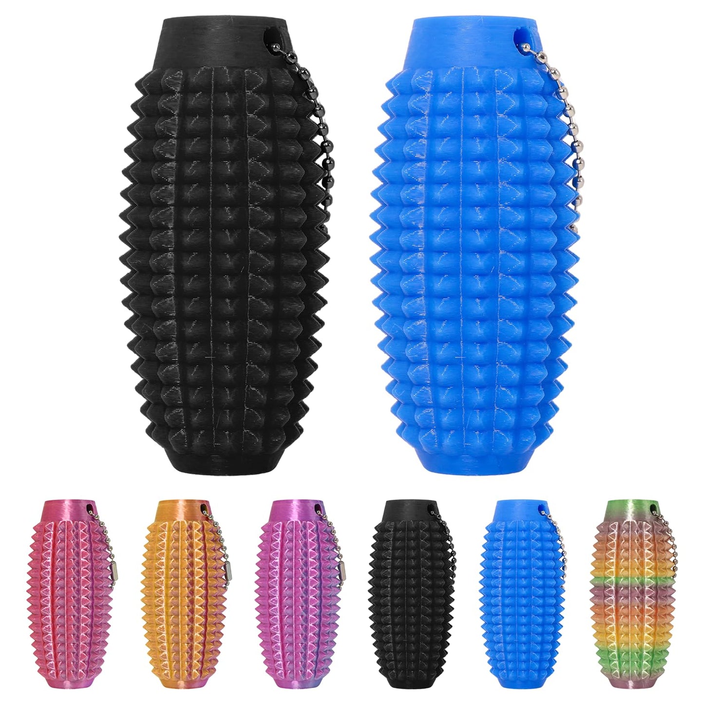 XNJAMG Little Ouchies Fidget Toy – Spiky Roller Keychain for Stress Relief