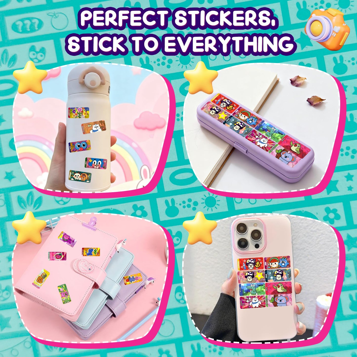 Xouyhzy Creative Sticky Rolls Bracelet Making Kit – 80 Reusable Stickers for Kids 5–12 | Classroom & Party Activity