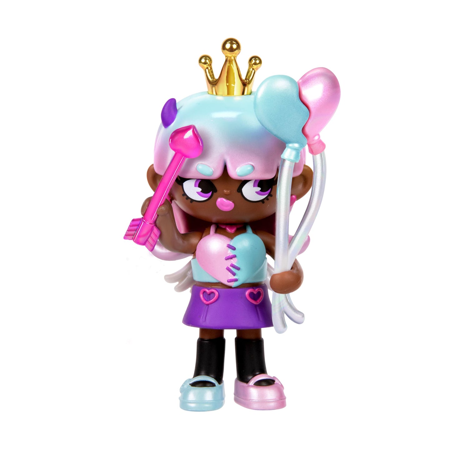 XOX KWEENIE Fearless Kweens Series - Premium 4-Inch Figurine 3-Pack with Display Case