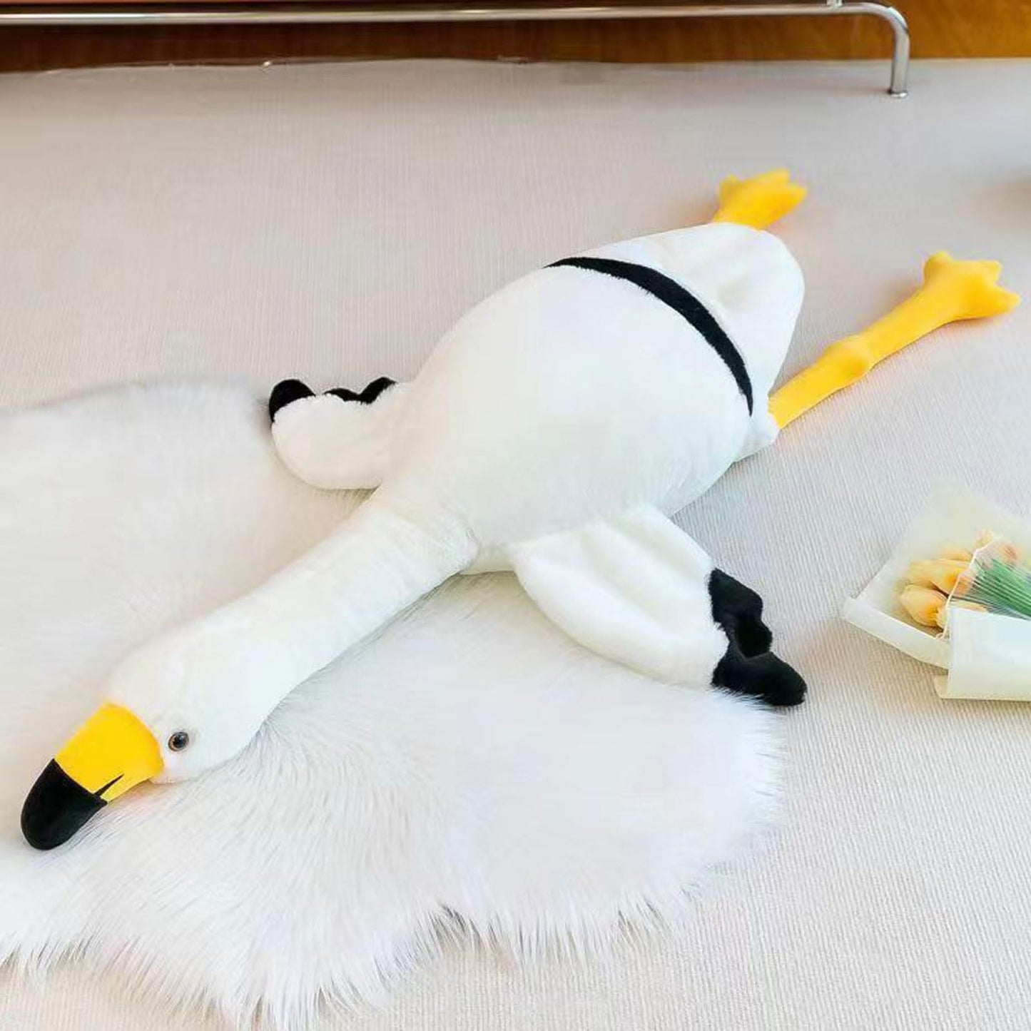 XQEYNT Flamingo Plush Pillow 62-Inch – Ultra Soft Huggable Plush for Home, Travel, and Gifts