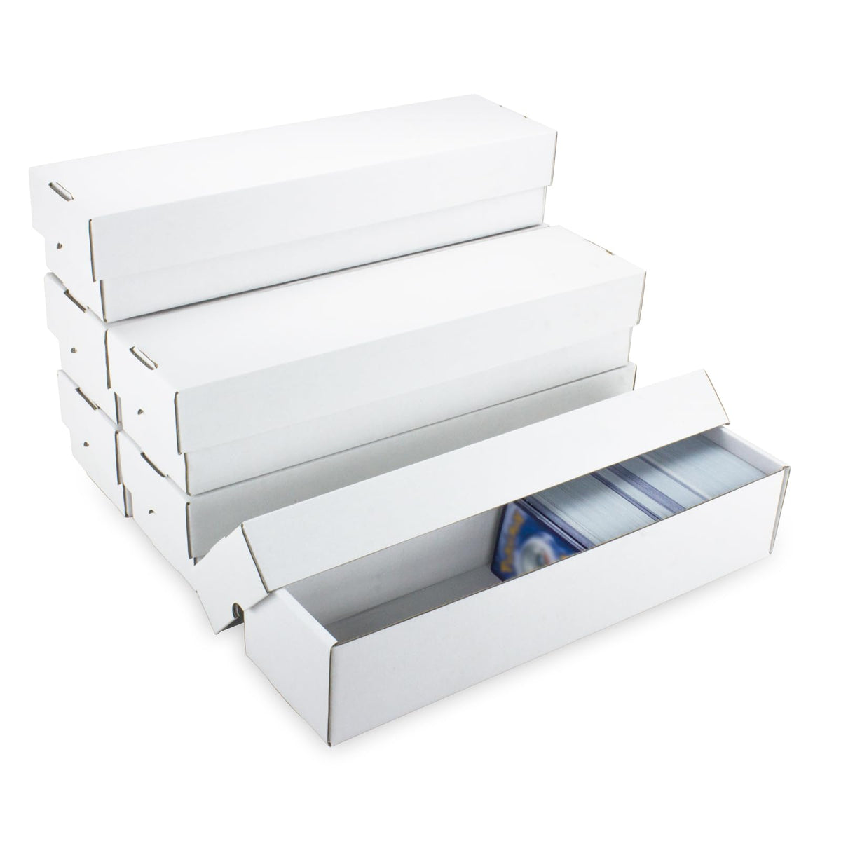 XRACV 6-Pack Trading Card Storage Box with Lift-Off Lid – Large Capacity Organizer for TCG MTG and Baseball Cards