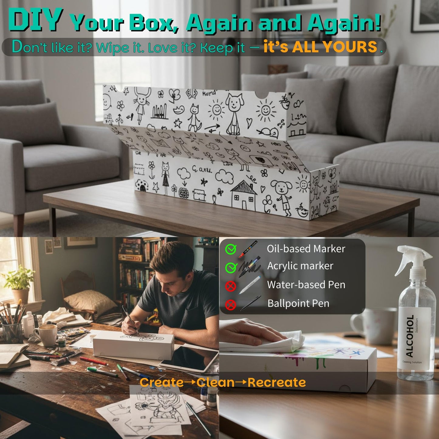 XRACV Collectible Trading Cards Storage Box (10-Pack) with Dividers – Eco-Friendly Card Organizer