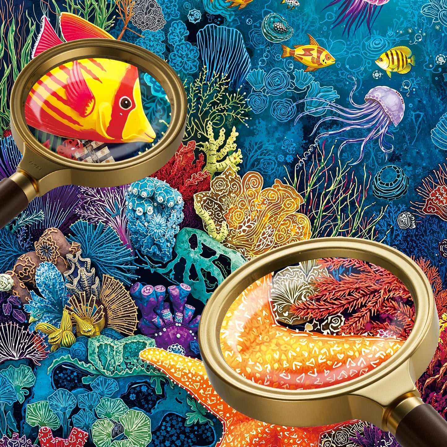 XURLEQ Coral Starfish Jigsaw Puzzles 1000 Pieces for Adults – Premium Matte Finish, 27.56 x 19.68 Inches