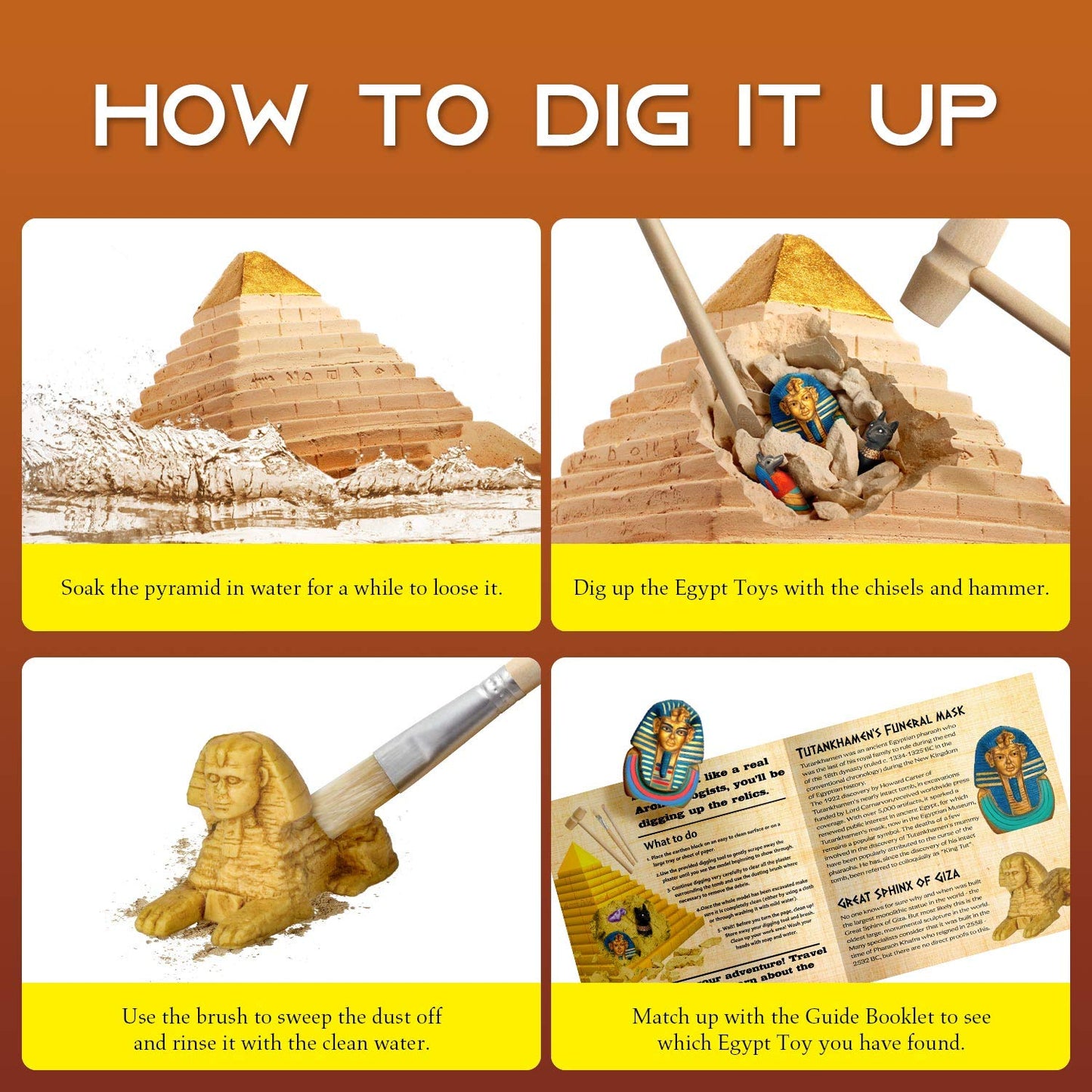 XX Pyramids Dig Kit – Interactive Ancient Egypt Excavation for Kids | STEM Toy