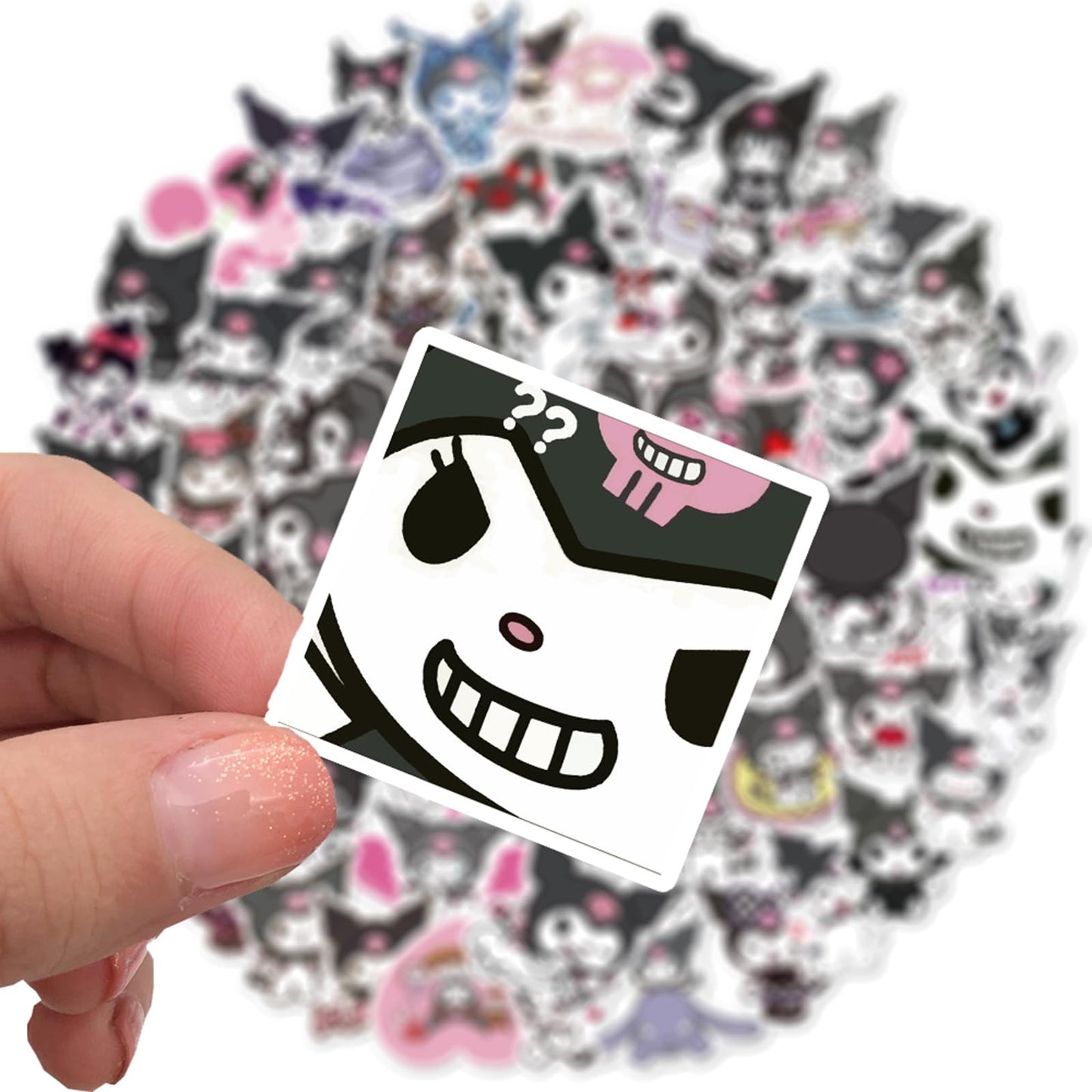 XXMML 100pcs Kuromi Stickers – Waterproof Vinyl Decals for Laptops, Water Bottles, Bikes & More