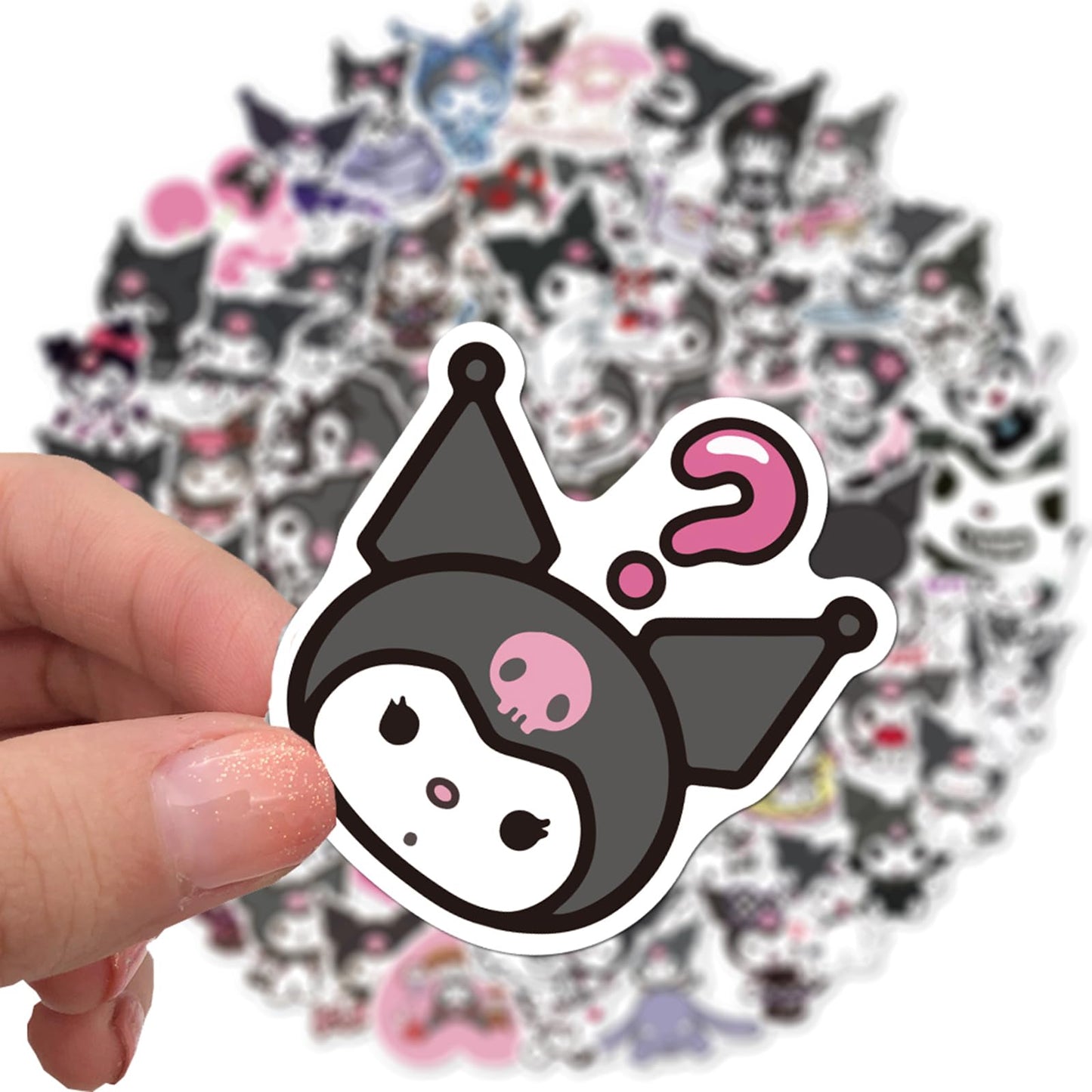 XXMML 100pcs Kuromi Stickers – Waterproof Vinyl Decals for Laptops, Water Bottles, Bikes & More