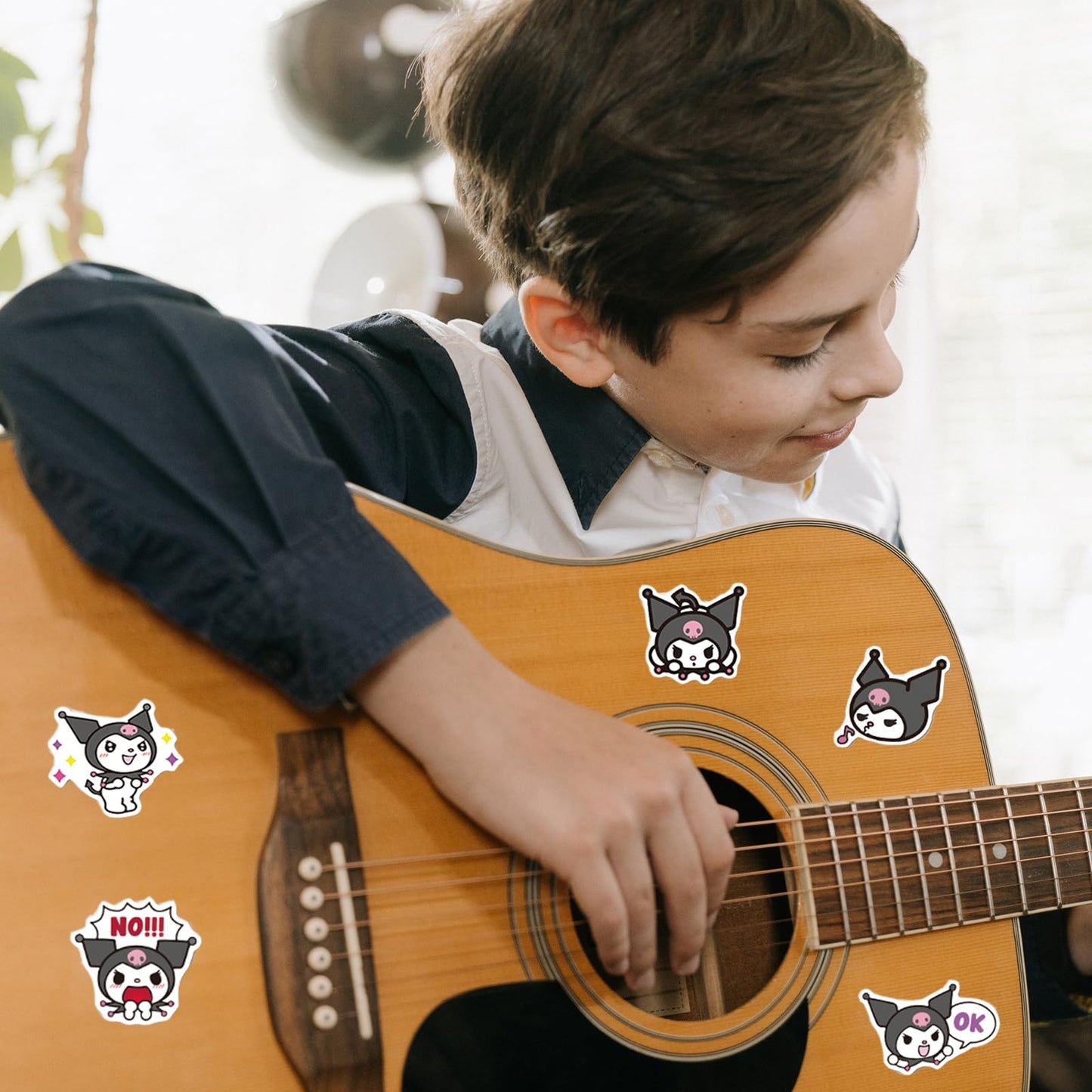 XXMML 100pcs Kuromi Stickers – Waterproof Vinyl Decals for Laptops, Water Bottles, Bikes & More