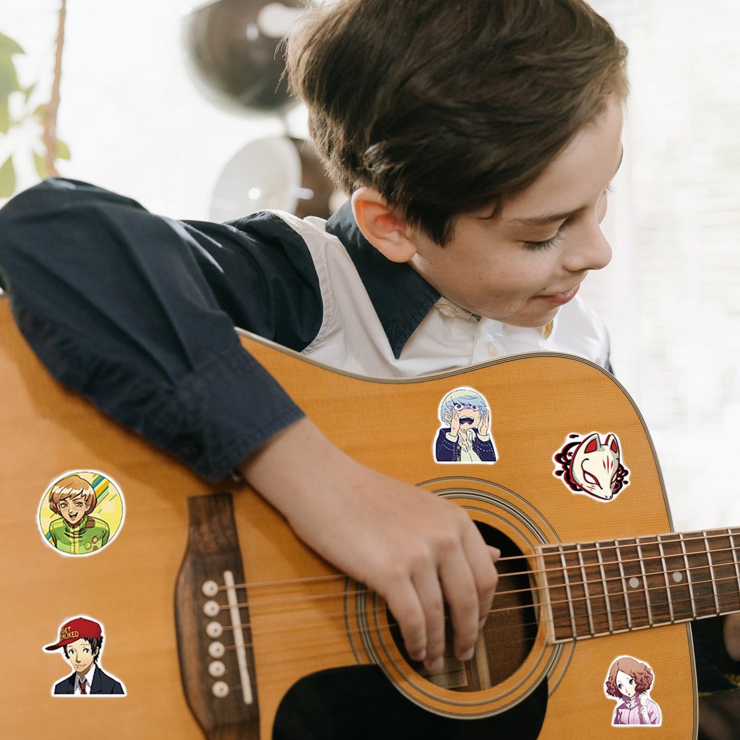 XXMML 100pcs Persona Stickers Pack – Waterproof Cartoon Vinyl Decals for Laptops & More