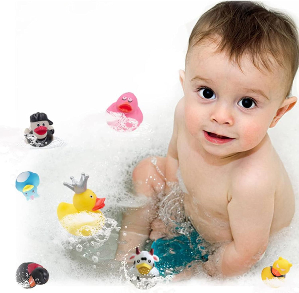 XY-WQ Rubber Duck 30 Pack – 2.3 Inch Bulk Bath Toys for Kids (30 Varieties)