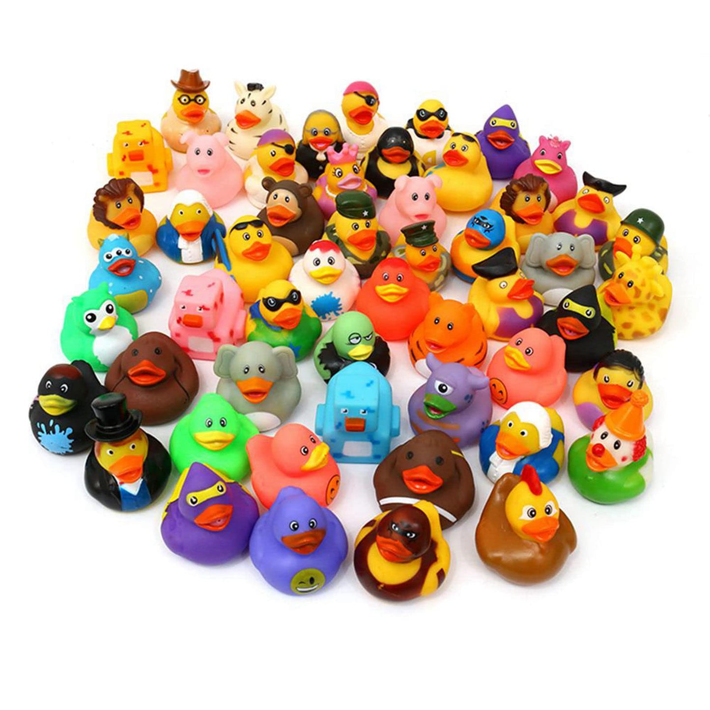 XY-WQ Rubber Duck 50-Pack – Bulk Bath Toys for Kids, Parties & Bath Time