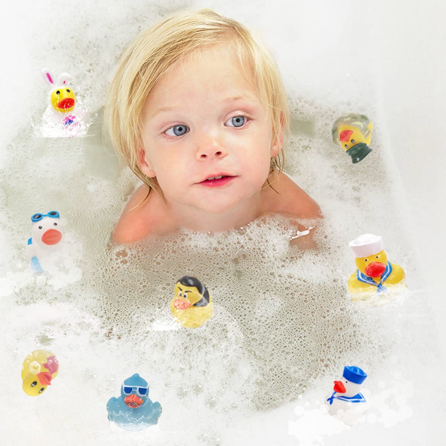 XY-WQ Rubber Duck 50-Pack – Bulk Bath Toys for Kids, Parties & Bath Time