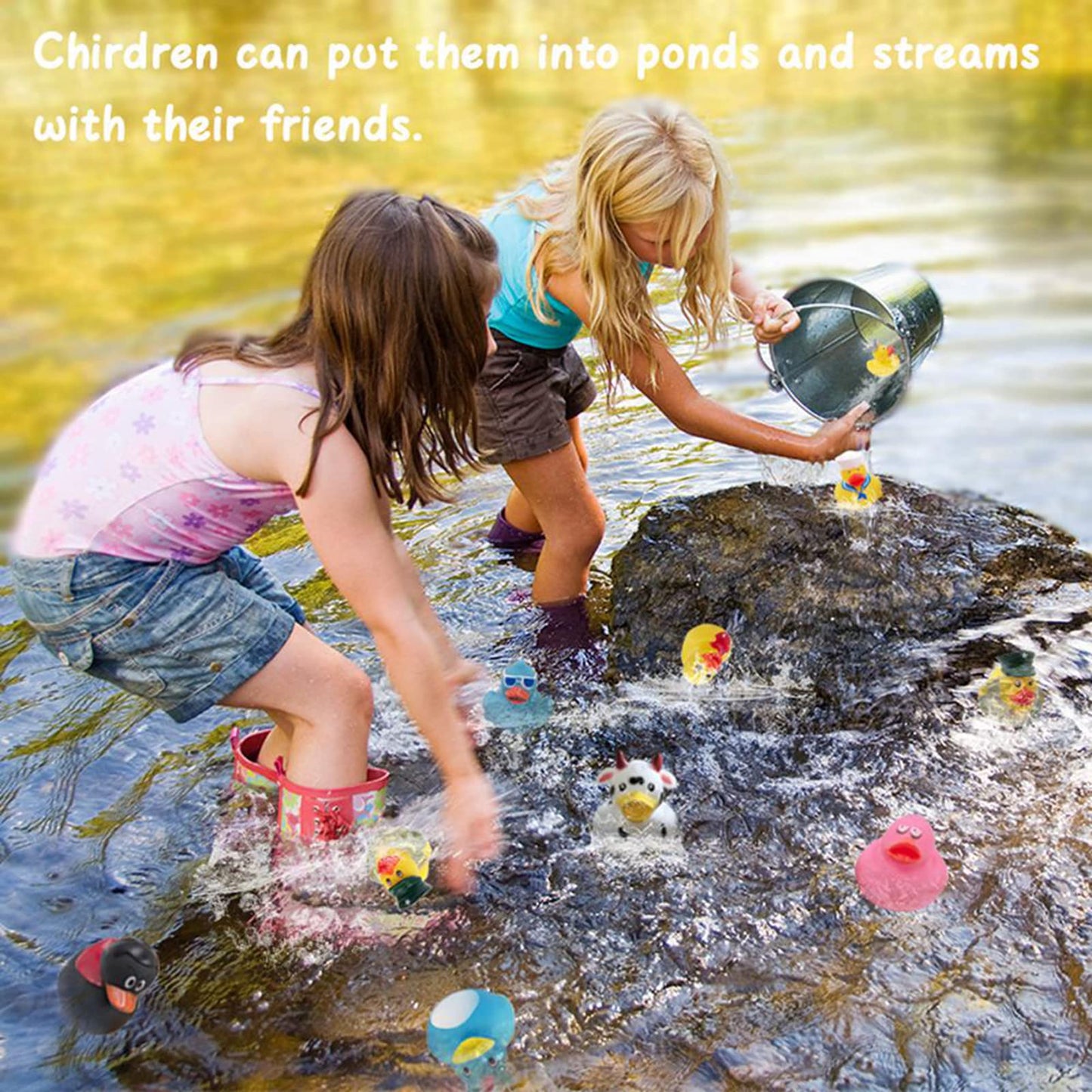 XY-WQ Rubber Duck 150 Pack – Bulk Bath Toys for Kids (2.3-inch)