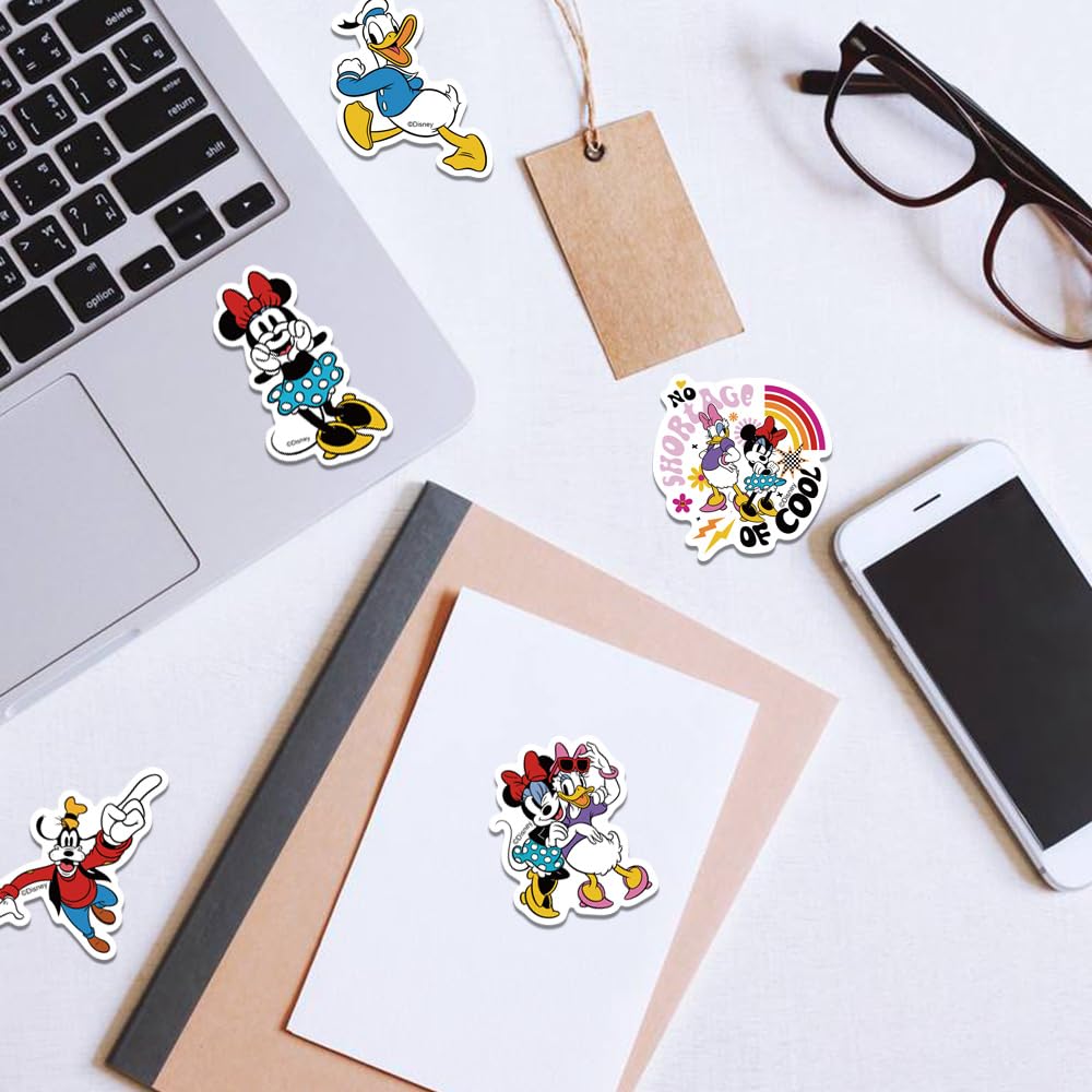 XYLL 50Pcs Mickey Mouse Sticker Pack – Waterproof Vinyl Stickers for Laptops & Gear