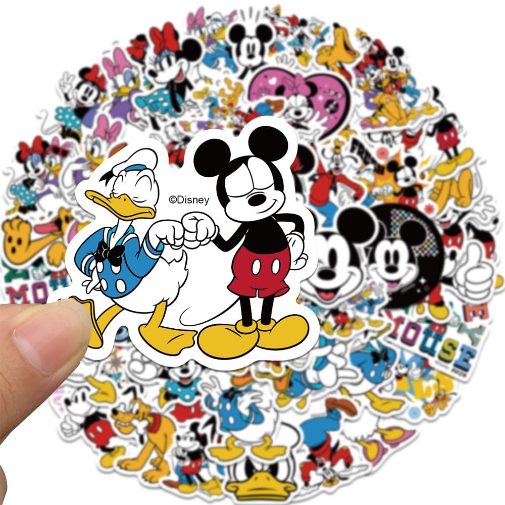 XYLL 50Pcs Mickey Mouse Sticker Pack – Waterproof Vinyl Stickers for Laptops & Gear