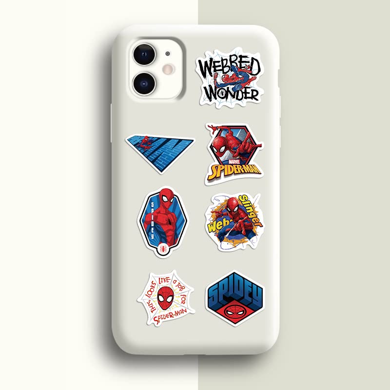 XYLL 50Pcs Spiderman Sticker Pack – Waterproof Vinyl Decals for Laptop, Bottle & More