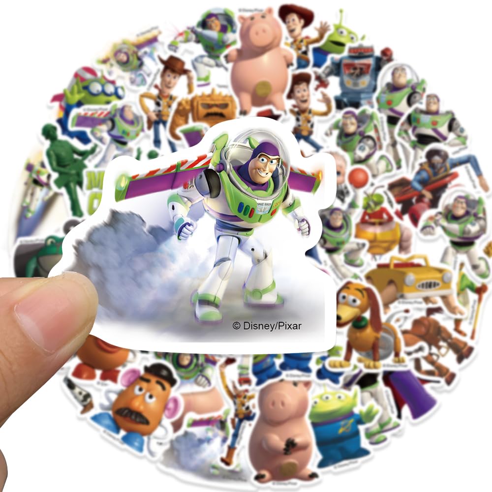XYLL 50Pcs Toy Story Sticker Pack – Waterproof Vinyl Decals for Laptops & Water Bottles