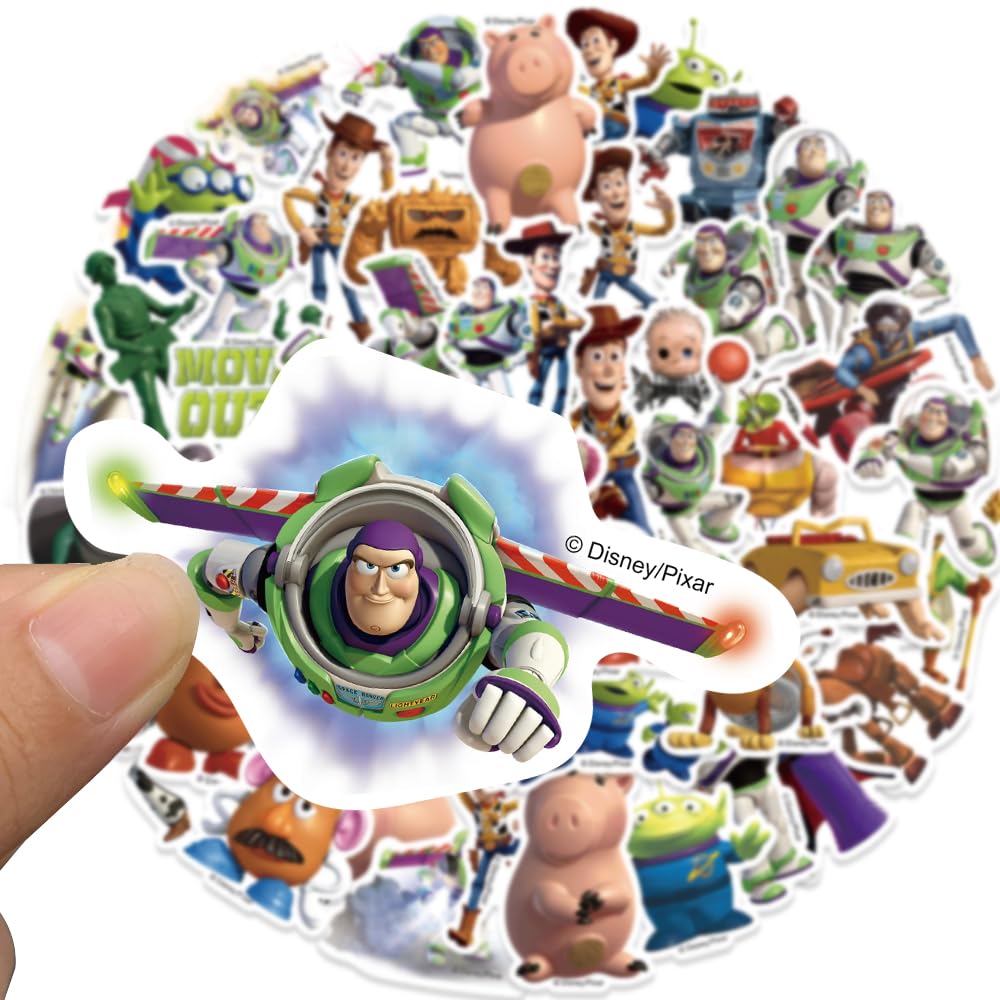 XYLL 50Pcs Toy Story Sticker Pack – Waterproof Vinyl Decals for Laptops & Water Bottles