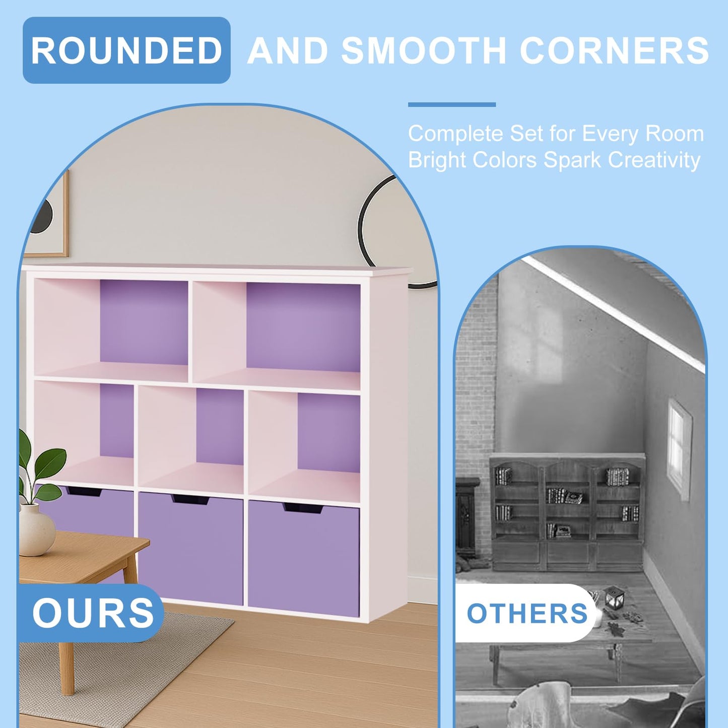 XYMTOY 1:12 Scale Dollhouse Bookshelf with Open Doors – Elegant Mini Storage & Display