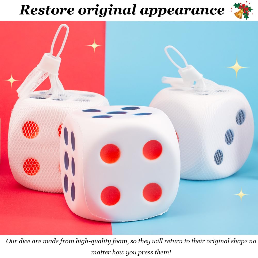 Yaafency Large Dice Stress Ball – 3.14-Inch Foam Dice Toy for Kids | Fun & Educational